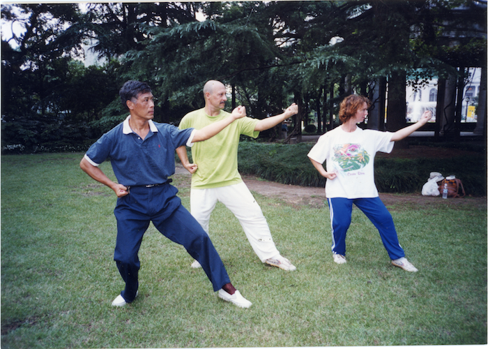 Rose, her late husband & Ye Lian Hua in Lanshou posture Shanghai 2000