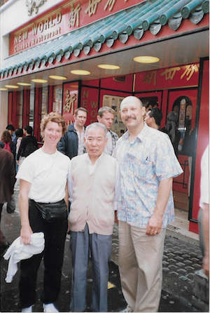 Grandmaster Wang Hao Da with Rose and Rey Enjoying Sightseeing in the UK in 1999