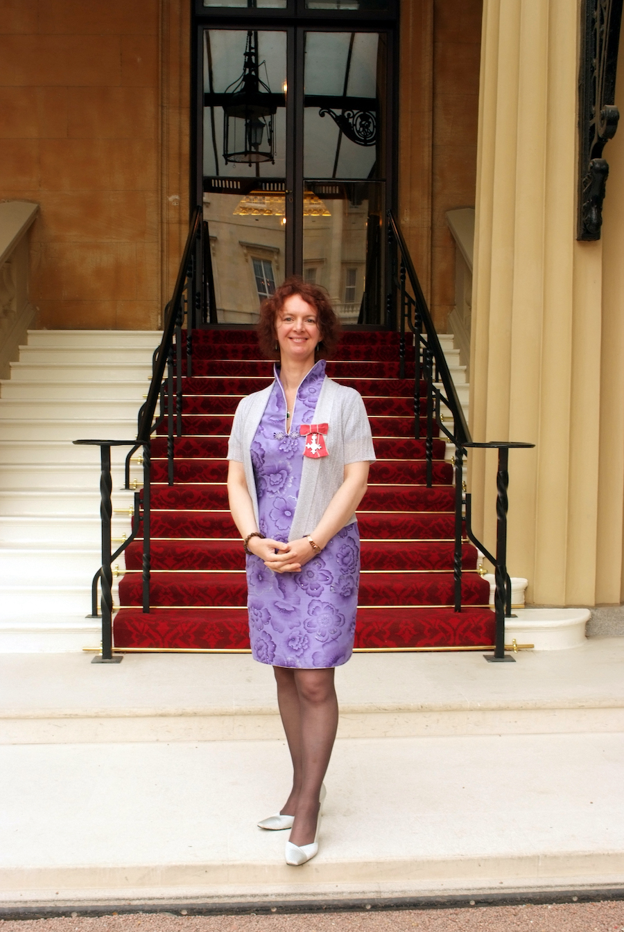 Rose Outside Buckingham Palace After MBE Investiture Ceremony