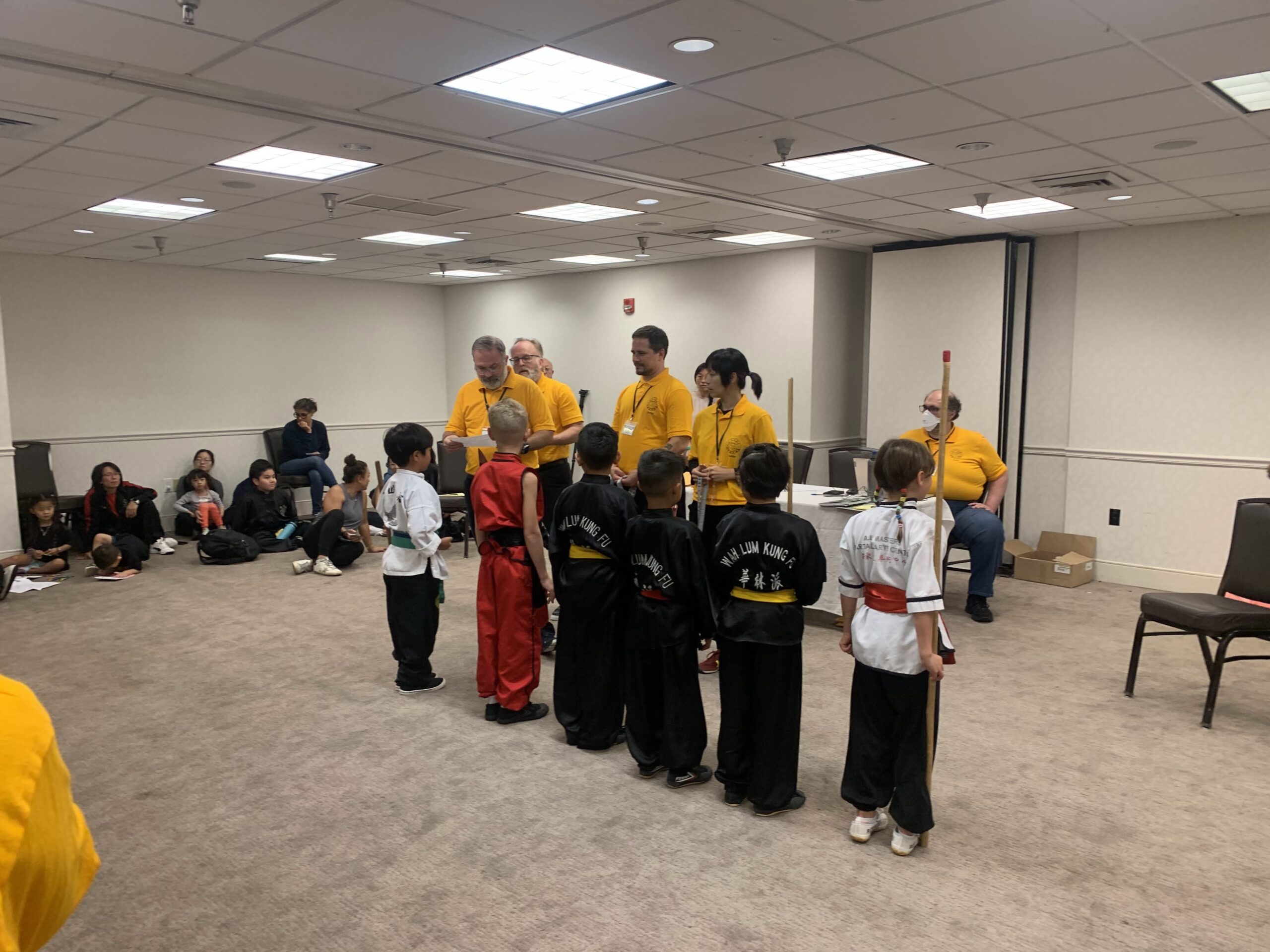 Some of the younger KuoShu competitors